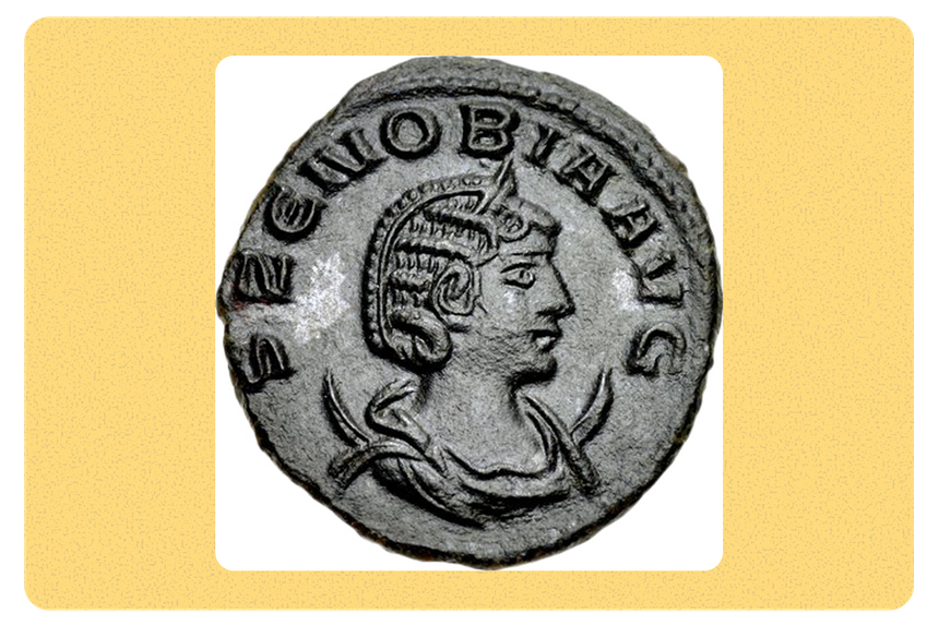 Монета с портретом Зенобии