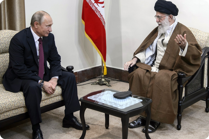 С Верховным руководителем и духовным лидером Исламской Республики Иран аятоллой Али Хаменеи, 2017 год